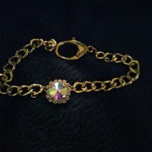 18k gold plated sterling silver chain bracelet